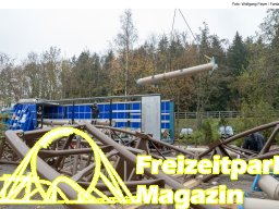 Aufbau des Themenbereichs „Sonnenbucht“ in FANTASIA (Dezember 2024)